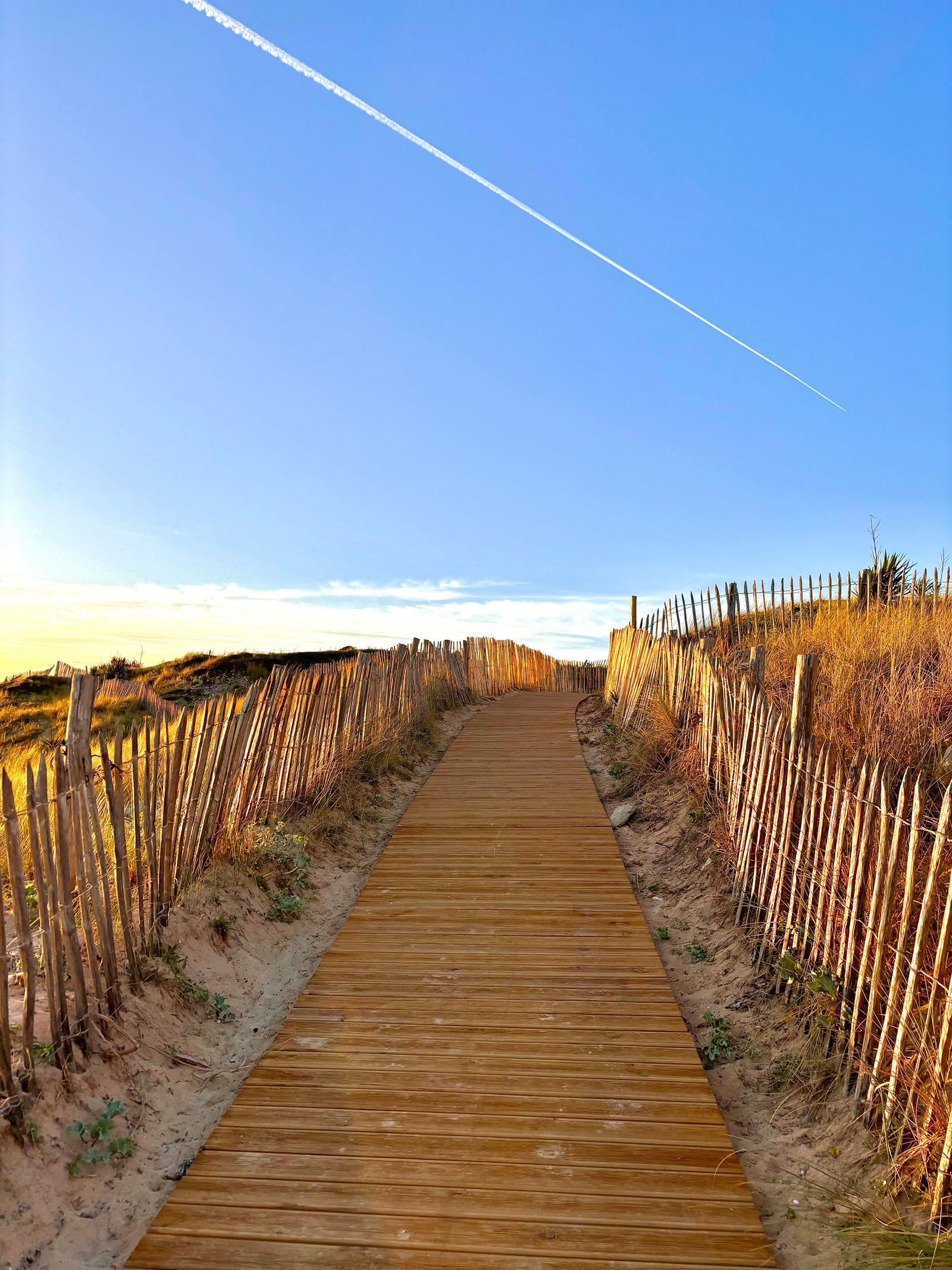 Illustrative beach boardwalk